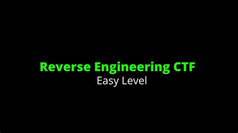 Assembly / Machine Code. . Reverse engineering ctf download